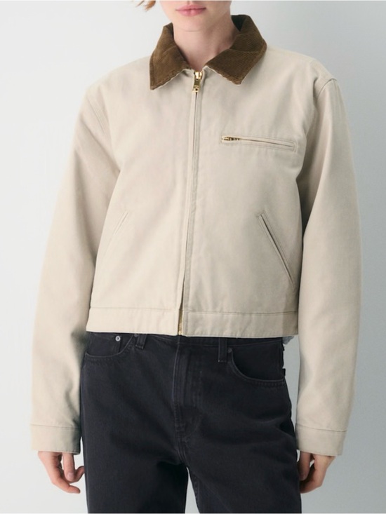 TNA Jackets & Blazers - TNA Barkley Tan Utility Jacket with Corduroy Collar